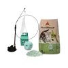 Kattenbak combi deal 2: Voordeelzak Kattenbakvulling + Veer + Bal